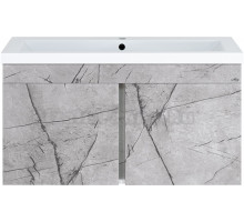 Тумба с раковиной Misty Торос 100, серый мрамор
