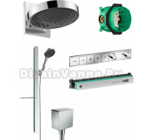 Душевой комплект Hansgrohe Rainfinity 250 (3 jet) 26232000 + 27671000 + 26455000 + 15382000