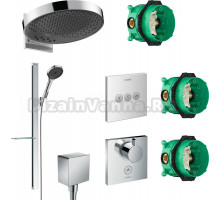 Душевой комплект Hansgrohe Rainfinity 360 (3 jet) 26234000 + 27671000 + 26455000 + 15761000 + 15764000