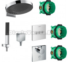 Душевой комплект Hansgrohe Rainfinity 360 (3 jet) 26234000 + 26857000 + 26455000 + 15761000 + 15764000