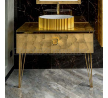 Тумба с раковиной Armadi Art Lucido 100 поталь, раковина 878-G