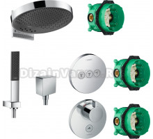 Душевой комплект Hansgrohe Rainfinity 360 (3 jet) 26234000 + 26857000 + 26455000 + 15742000 + 15745000