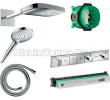 Душевой комплект Hansgrohe Raindance Select E 300 (3 jet) 26468000 + 26530000 + 28272000 + 15356000