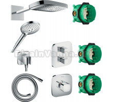 Душевой комплект Hansgrohe Raindance Select E 300 (3 jet) 26468000 + 26530000 + 26485000 + 28276000 + 15777000 + 15706000