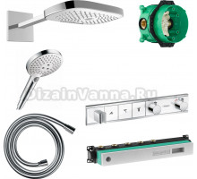 Душевой комплект Hansgrohe Raindance Select E 300 (3 jet) 26468400 + 26530400 + 28272000 + 15356400