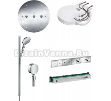 Душевой комплект Hansgrohe Raindance Rainmaker 600 (3 jet) 26117000 + 26626000 + 27506000 + 15382000