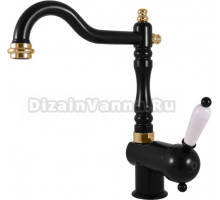 Смеситель для кухни Rav Slezak Labe L508.5/8CMATZ золотой, черный матовый