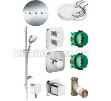 Душевой комплект Hansgrohe Raindance Rainmaker 600 (3 jet) 26117000 + 27857000 + 26457000 + 15777000 + 15706000 + 15978000