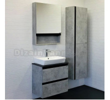 Мебель для ванной Comforty Эдинбург 60-2 подвесная, бетон светлый, раковина 9055RA-50