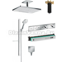 Душевой комплект Hansgrohe Rainmaker Select 460 (2 jet) 24004400 + 27648400 + 26455000 + 15381000