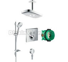 Душевой комплект Hansgrohe Raindance Select E 300 (2 jet) 27384000 + 26620000 + 27506000 + 15763000