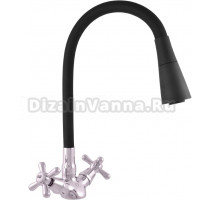 Смеситель для кухни Rav Slezak Morava retro MK120.5/13 черный, хром