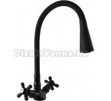 Смеситель для кухни Rav Slezak Morava retro MK120.5/13CMAT черный