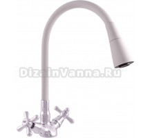 Смеситель для кухни Rav Slezak Morava retro MK120.5/13S серый, хром