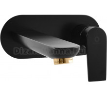 Смеситель для раковины Rav Slezak Colorado CO135CMATZ С ВНУТРЕННЕЙ ЧАСТЬЮ черный матовый золото