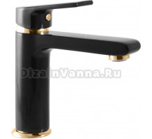 Смеситель для раковины Rav Slezak Colorado CO128.5CMATZ черный матовый, золото