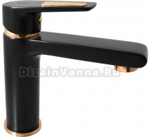 Смеситель для раковины Rav Slezak Colorado CO328.5CMATZ черный матовый, золото