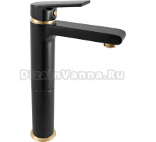 Смеситель для раковины Rav Slezak Colorado CO130.5CMATZ черный матовый, золото