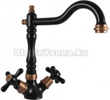 Смеситель для кухни Rav Slezak Morava retro MK120.5/8CMATSM черный, бронза