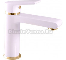 Смеситель для раковины Rav Slezak Colorado CO128.5BZ белый, золото