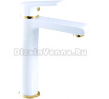 Смеситель для раковины Rav Slezak Colorado CO130.5BZ белый, золото