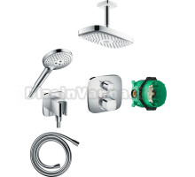 Душевой комплект Hansgrohe Raindance Select E 300 (2 jet) 27384000 + 26530000 + 26485000 + 28272000 + 15708000