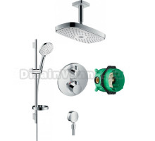 Душевой комплект Hansgrohe Raindance Select E 300 (2 jet) 27384400 + 26630400 + 27506000 + 15758000