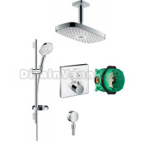 Душевой комплект Hansgrohe Raindance Select E 300 (2 jet) 27384400 + 26630400 + 27506000 + 15738400