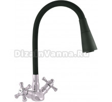 Смеситель для кухни Rav Slezak Morava retro MK320.5/13 черный, хром