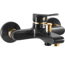 Смеситель для ванны с душем Rav Slezak Colorado CO154.5CMATZ черный матовый, золото