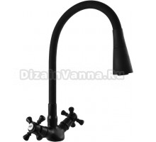 Смеситель для кухни Rav Slezak Morava retro MK320.5/13CMAT черный