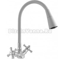 Смеситель для кухни Rav Slezak Morava retro MK320.5/13S серый, хром