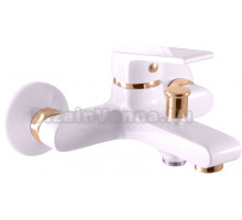 Смеситель для ванны с душем Rav Slezak Colorado CO154.5BZ белый, золото