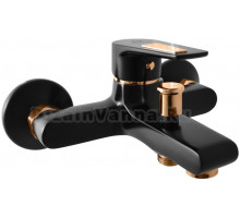 Смеситель для ванны с душем Rav Slezak Colorado CO354.5CMATZ черный матовый, золото