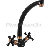 Смеситель для кухни Rav Slezak Morava retro MK320.5/3CMATSM черный, бронза