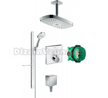 Душевой комплект Hansgrohe Raindance Select E 300 (2 jet) 27384400 + 27648400 + 26455000 + 15738400