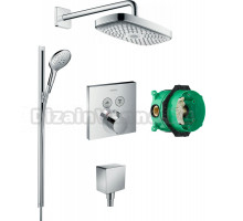 Душевой комплект Hansgrohe Raindance Select E 300 (2 jet) 27385000 + 26626000 + 26455000 + 15763000