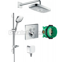 Душевой комплект Hansgrohe Raindance Select E 300 (2 jet) 27385000 + 27856000 + 26457000 + 15763000