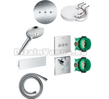 Душевой комплект Hansgrohe Raindance Rainmaker 600 (3 jet) 26117000 + 26530000 + 28272000 + 26456000 + 15761000 + 15764000