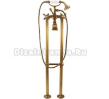 Смеситель для ванны с душем Rav Slezak Morava retro MK350.5/2SM напольный