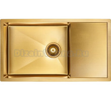 Мойка кухонная Paulmark Wing PM217844-BG брашированное золото