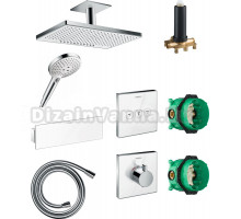 Душевой комплект Hansgrohe Rainmaker Select 460 (2 jet) 24004400 + 26530400 + 28272000 + 26456400 + 15734400 + 15736400