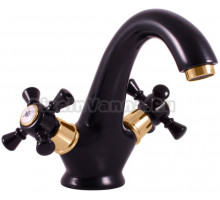Смеситель для раковины Rav Slezak Morava retro MK328.5CMATZ черный матовый