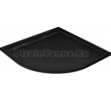 Поддон для душа Cezares TRAY-AS-R-90-30-NERO 90x90, черный матовый