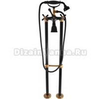 Смеситель для ванны с душем Rav Slezak Morava retro MK150.5/2CMATSM напольный