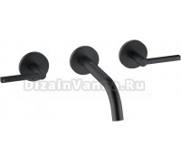 Смеситель для раковины Kludi Nova Fonte 201443915 черный, С ВНУТРЕННЕЙ ЧАСТЬЮ