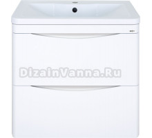 Тумба с раковиной Misty Атлантик 70 подвесная, белая