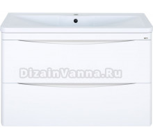 Тумба с раковиной Misty Атлантик 100 подвесная, белая