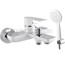 Смеситель для ванны с душем Rav Slezak Vltava VT454.5/1CB белый, хром