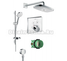 Душевой комплект Hansgrohe Raindance Select E 300 27385400+26630400+27506000+15738400+1800180